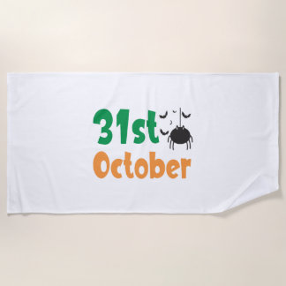 31. Oktober - Halloween Strandtuch