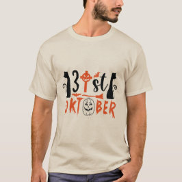 31. Oktober Schwarze Katzen Halloween T-Shirt