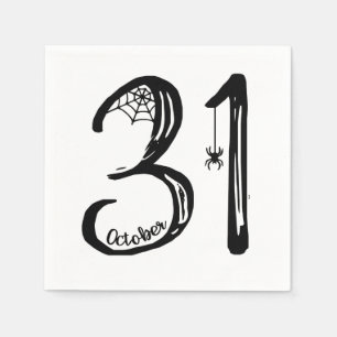 31. Oktober Spider Web Serviette