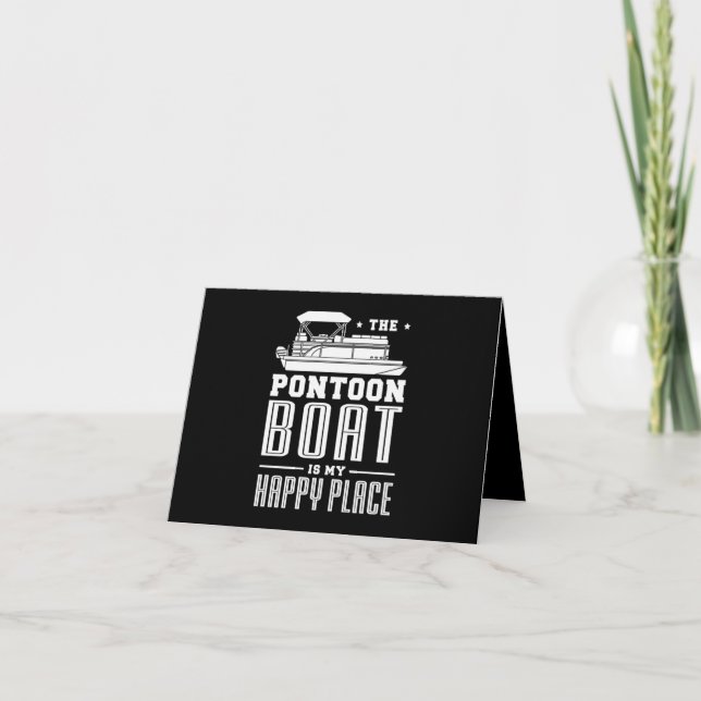 31.Pontoon Boot Geschenke für einen Bootsmann Einladung (Vorderseite)