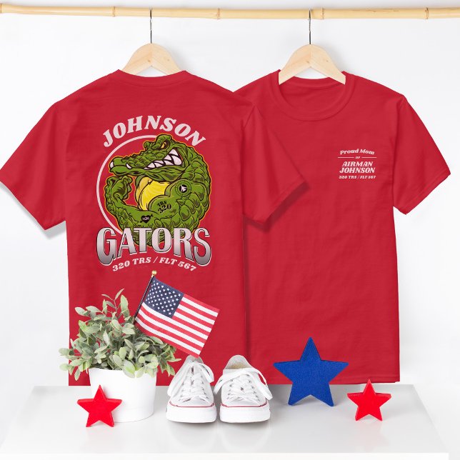 320 Gators Air Force Basic Training Abschluss T-Shirt (Air Force Basic Military Training BMT Graduation TRS Mascot T-shirts, 320 Gators Shirt, Proud Mom)