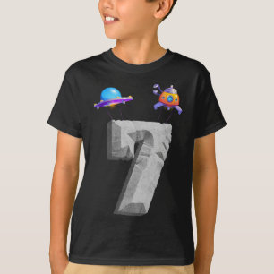 321 Blast Off Age 7. Geburtstagsparty T-Shirt