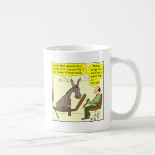 321 intelligenter a$$ Cartoon des Eselgenies Farb Tasse