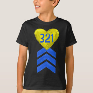 321 Trisomy 21 Down Syndrome Awareness T-Shirt