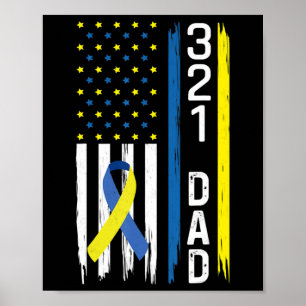 321 Vater Down Syndrome Support Awareness Poster