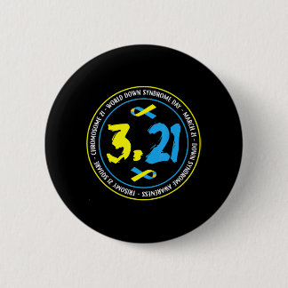 321 World Down Syndrome Awareness for men women ki Button