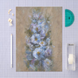 322 Blau und weiß Seidenpapier