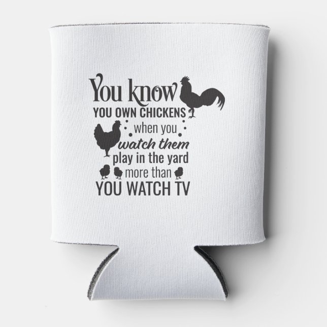 325 Bauer Country-Geschenk lustiges Musikhähnchen Dosenkühler (Vorderseite)