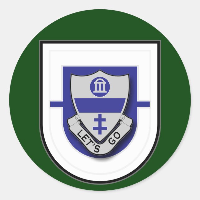 325. Infanterie-Regiment - 1. Bataillon Flash Runder Aufkleber (Vorderseite)