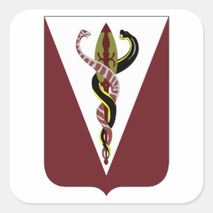 325th Brigaden-Stützbataillon Quadratischer Aufkleber