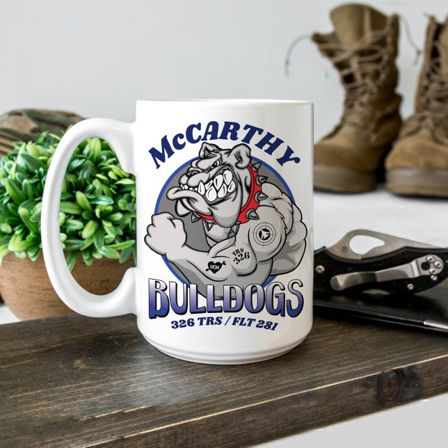 326 Bulldogs Air Force BMT Abschluss Custom Gift Kaffeetasse (326 TRS Bulldogs Air Force Basic Military Training Graduation gift Airman graduate proud mom or dad)