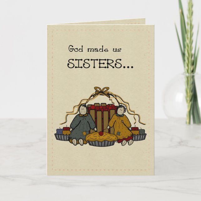 3278 Schwester-alles Gute zum Geburtstag Karte (Vorderseite)