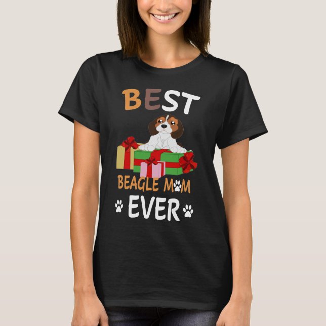 328 Beste Beagle-Mama je T-Shirt (Vorderseite)