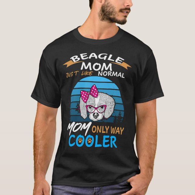 32 Beagle Mama Cooler T-Shirt (Vorderseite)