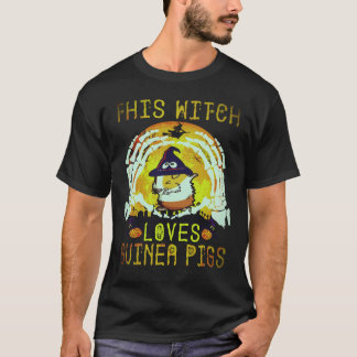 32 Diese Hexe liebt Meerschweinchen Halloween T-Shirt
