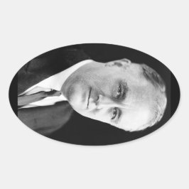 32 Franklin D. Roosevelt1 Ovaler Aufkleber