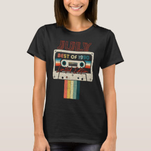 32. Geburtstag, Juli, Best of 1990 Cassette Tape T-Shirt