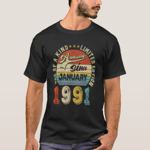 32. Geburtstag Phantastisch seit Januar 1991 32 Ja T-Shirt
