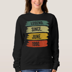 32. Geburtstag Retro Vintage Legenden wurden in J Sweatshirt