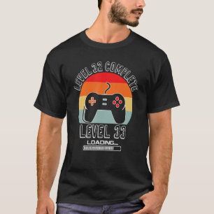 32. Geburtstag Video Gamer 32 Jahre alter Junge Mä T-Shirt