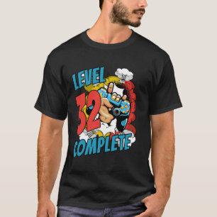 32. Geburtstagsshirt Männer 32 Jahre Comic Level 3 T-Shirt