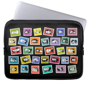 32 grafische Portraits der beststen Komponisten Laptopschutzhülle