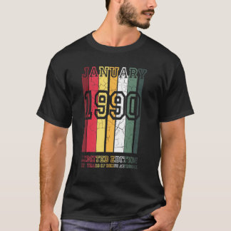 32 Jahre alt Januar 1990 Limited Edition 32. Gebur T-Shirt