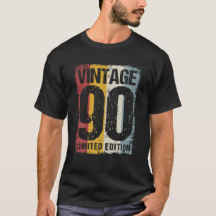 32 Jahre alt Vintag 1990 32. Geburtstagsdekoration T-Shirt