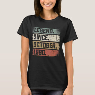 32 Jahre alte Legende seit Oktober 1990 32. Geburt T-Shirt