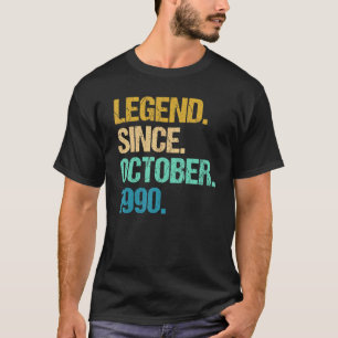 32 Jahre alte Legende seit Oktober 1990 32. Geburt T-Shirt