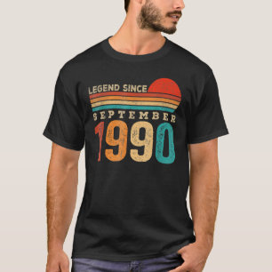 32 Jahre alte Legende seit September 1990 32. Bir T-Shirt