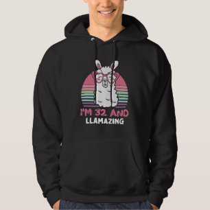 32-jähriges Lamming am 32. Geburtstag Lama Hoodie