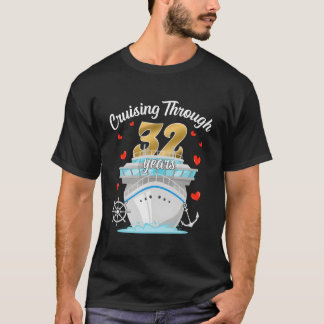 32. Kreuzfahrt durch Hochzeitstag Kreuzfahrt C T-Shirt