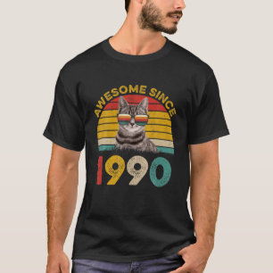 32ND Hübsche Vintage Katze 32 Jahre Phantastisch s T-Shirt