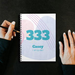 333 Angel Guidance Affirmation Manifestation Notizblock