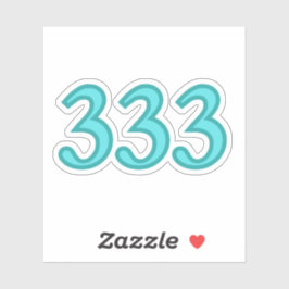 333 Angel Number Spiritual Awareness Aufkleber