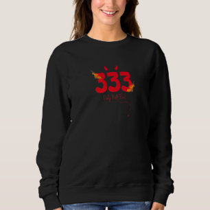 333 Half Evil Adult Humor Graphic Sarcastic Sweatshirt