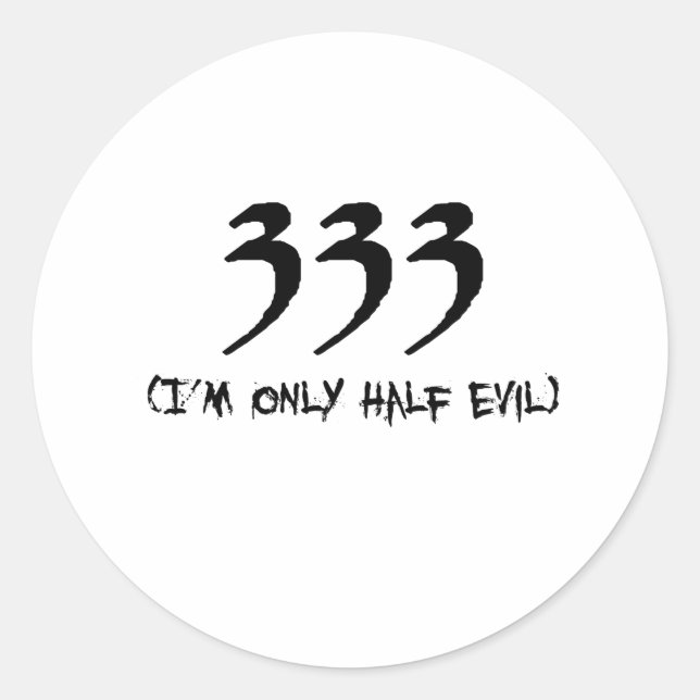 333 RUNDER AUFKLEBER (Vorderseite)