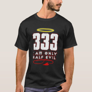 333 Shirt Funny Half Evil Angel Devil Tshirt