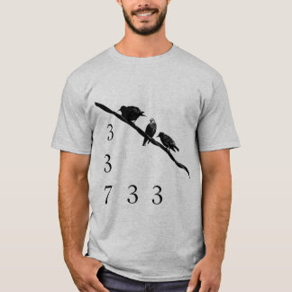 337 Vögel auf einem Draht T-Shirt