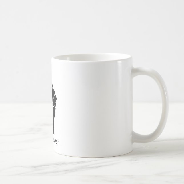 337px-Fist.svg [1], schwarzer Power Kaffeetasse (Rechts)