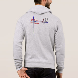 33 A.D. Heartbeat Cross Hoodie