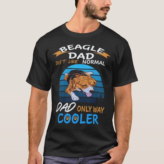 33 Dad - Beagle Dad Kühler Beagle T-Shirt (Vorderseite)