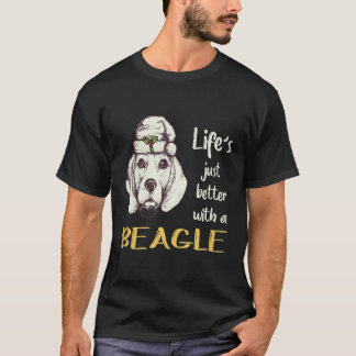 33 Das Leben ist einfach besser mit einem Beagle T-Shirt