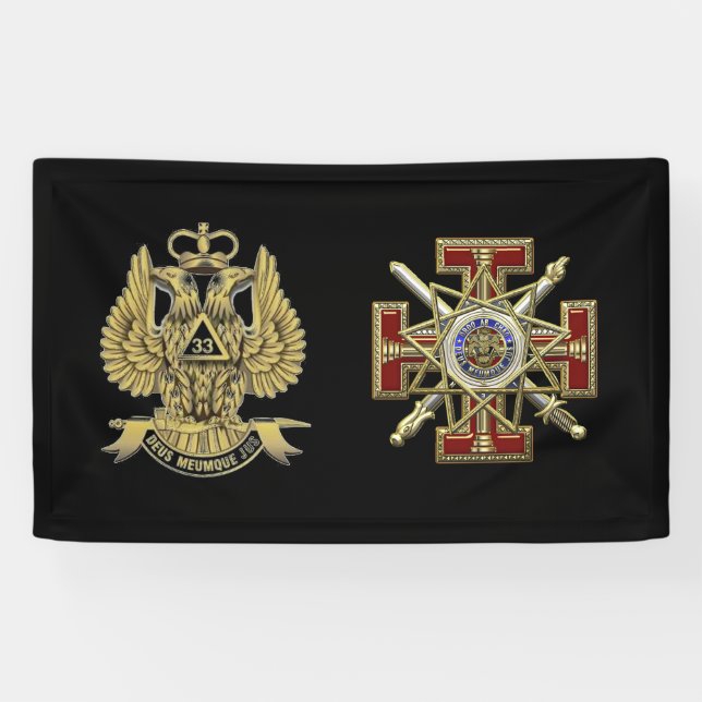 33. Degree Mason Banner (Horizontal)
