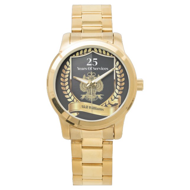 33 Degree Years of Services Armbanduhr (Vorderseite)
