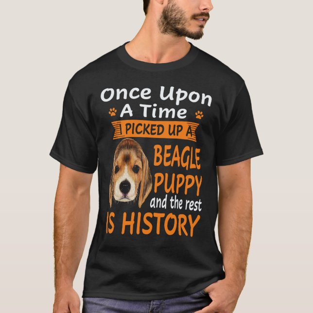 33 Es war einmal - Beagle Welpe Beagle T-Shirt (Vorderseite)