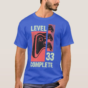 33. Geburtstag für Männer Frauen Gaming-Geschenke T-Shirt