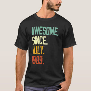 33. Geburtstag Phantastisch seit Juli 1989 33 Jahr T-Shirt