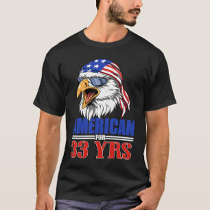 33. Geburtstag USA Eagle Patriotic T-Shirt